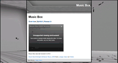 Desktop Screenshot of musicbox.mindtoggle.com